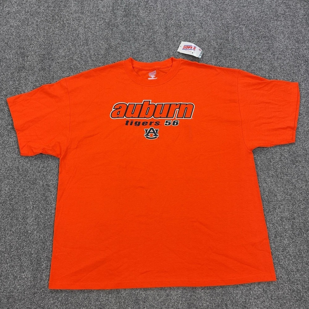 Auburn Tigers‎ Shirt Mens 2XL Orange NCAA Football Soffe 56 Graphic Tee Top